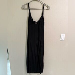 Urban Outfitters Silence + Noise Black Maxi Slip Dress M NWT